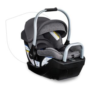 imageBritax Willow S Infant Car Seat with Alpine Base ClickTight Technology Rear Facing Car Seat with RightSize System Graphite OnyxPindot Stone