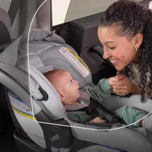 imageBritax Willow S Infant Car Seat with Alpine Base ClickTight Technology Rear Facing Car Seat with RightSize System Graphite OnyxPonte Arctic