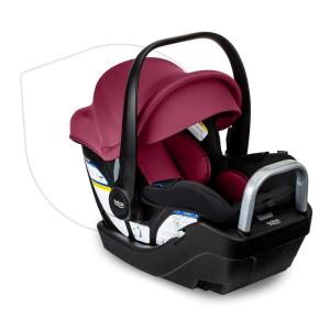 imageBritax Willow S Infant Car Seat with Alpine Base ClickTight Technology Rear Facing Car Seat with RightSize System Graphite OnyxRuby Onyx