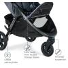 imageBritax BFree Travel System with BSafe Ultra Infant Car Seat  Birth to 65 Pounds  All Terrain Tires  Adjustable Handlebar  Extra Storage with Front Access  One Hand Easy Fold Vibe