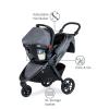 imageBritax BFree Travel System with BSafe Ultra Infant Car Seat  Birth to 65 Pounds  All Terrain Tires  Adjustable Handlebar  Extra Storage with Front Access  One Hand Easy Fold Vibe
