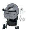 imageBritax BFree Travel System with BSafe Ultra Infant Car Seat  Birth to 65 Pounds  All Terrain Tires  Adjustable Handlebar  Extra Storage with Front Access  One Hand Easy Fold Vibe
