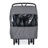 imageBritax BLively Double Stroller Wind and Rain Shield  Air Ventilation  Storage Pouch Included