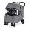 imageBritax BLively Double Stroller Wind and Rain Shield  Air Ventilation  Storage Pouch Included