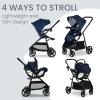 imageBritax Willow Brook Baby Travel System Infant Car Seat and Stroller Combo with Aspen Base ClickTight Technology RightSize System and 4 Ways to Stroll Navy GlacierNavy Glacier