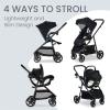 imageBritax Willow Brook Baby Travel System Infant Car Seat and Stroller Combo with Aspen Base ClickTight Technology RightSize System and 4 Ways to Stroll Navy GlacierOnyx Glacier
