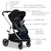 imageBritax Willow Grove SC Baby Travel System Infant Car Seat and Stroller Combo with Alpine Base ClickTight Technology SafeWash Pindot StonePindot Onyx