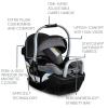 imageBritax Willow Grove SC Baby Travel System Infant Car Seat and Stroller Combo with Alpine Base ClickTight Technology SafeWash Pindot StonePindot Onyx