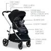 imageBritax Willow Grove SC Baby Travel System Infant Car Seat and Stroller Combo with Alpine Base ClickTight Technology SafeWash Pindot StonePindot Onyx