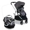 imageBritax Willow Grove SC Baby Travel System Infant Car Seat and Stroller Combo with Alpine Base ClickTight Technology SafeWash Pindot StonePindot Stone