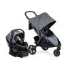 imageBritax BFree Travel System with BSafe Ultra Infant Car Seat  Birth to 65 Pounds  All Terrain Tires  Adjustable Handlebar  Extra Storage with Front Access  One Hand Easy Fold Vibe
