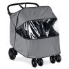 imageBritax BLively Double Stroller Wind and Rain Shield  Air Ventilation  Storage Pouch Included