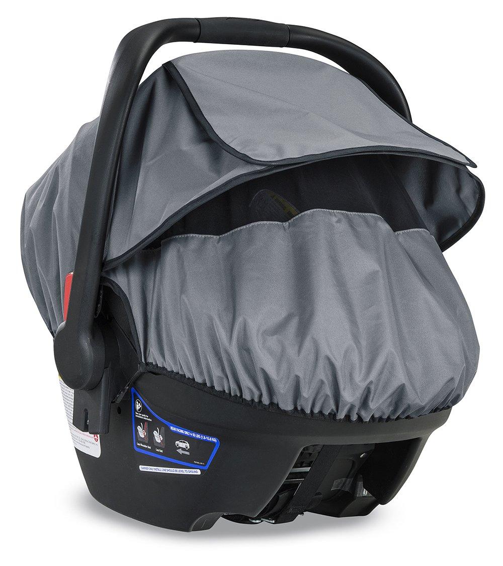 imageBritax BCovered AllWeather Infant Car Seat Cover  UPF 50  Waterproof  Ventilated Mesh Window for Insect Protection  16x17x25 Inch Pack of 1