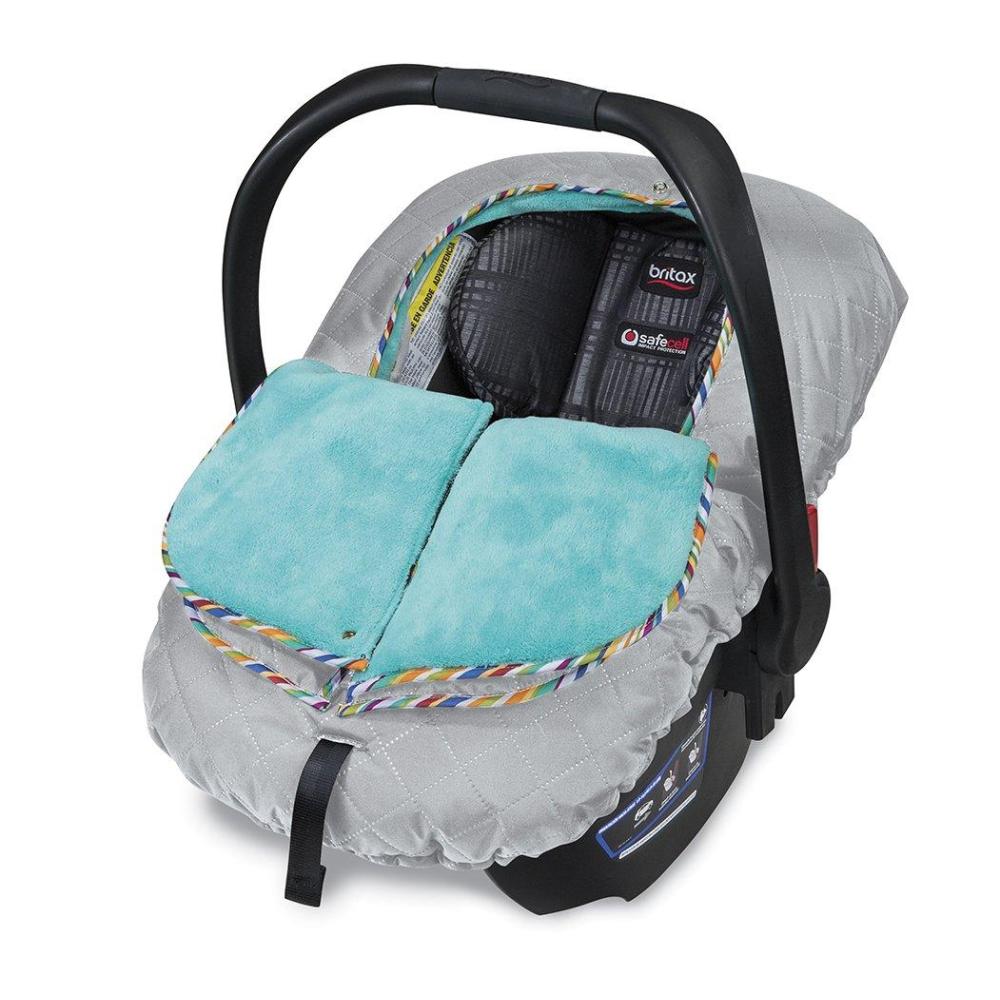imageBritax BWarm Insulated Infant Car Seat Cover Machine Washable Polar MistArctic Splash