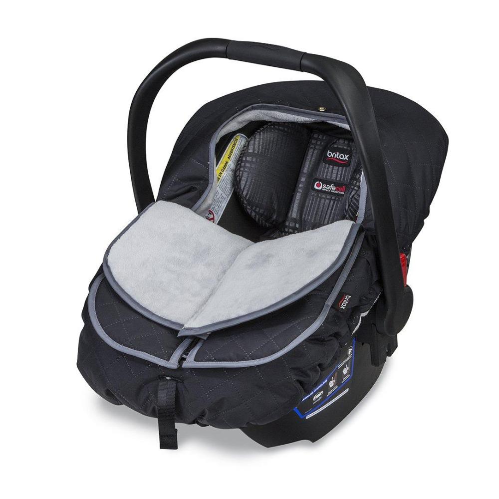 imageBritax BWarm Insulated Infant Car Seat Cover Machine Washable Polar MistPolar Mist