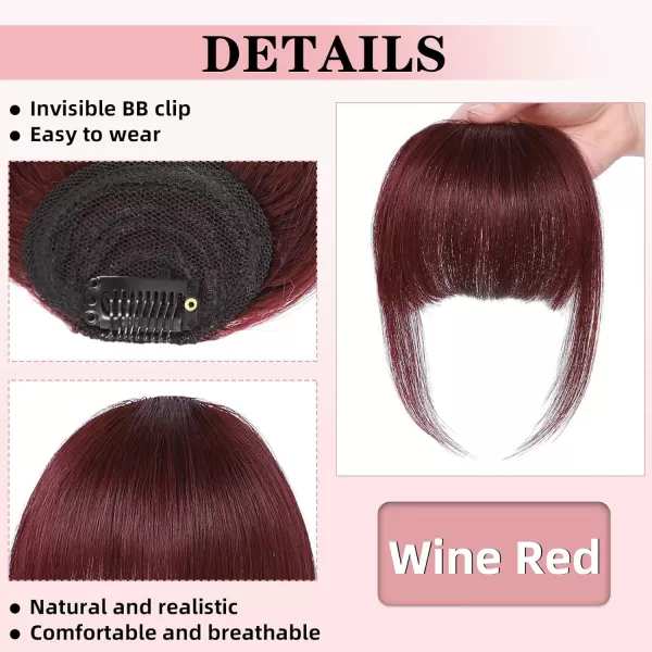 NAYOO Bangs Hair Clip in Bangs 100% Real Human Hair Extensions French Bangs Clip on Hair Bangs for Women Fringe with Temples Hairpieces Curved Bangs for Daily Wear