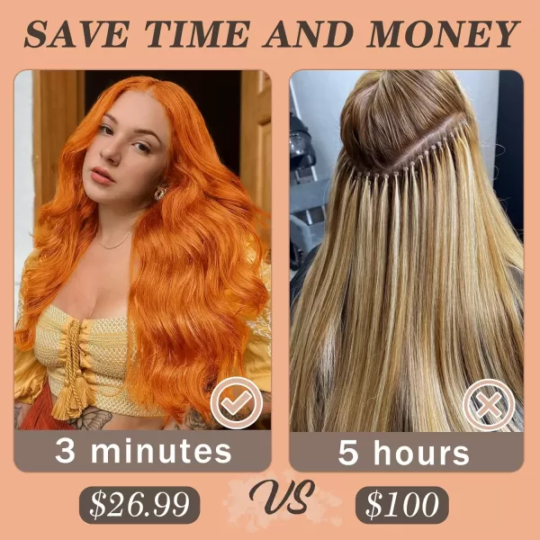 NAYOO Clip in Hair Extensions for Women 20 Inch Long Wavy Curly Dark Brown Hair Extension Full Head Synthetic Hair Extension Hairpieces