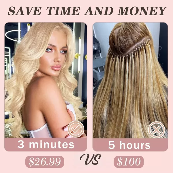 NAYOO Clip in Hair Extensions for Women 20 Inch Long Wavy Curly Dark Brown Hair Extension Full Head Synthetic Hair Extension Hairpieces