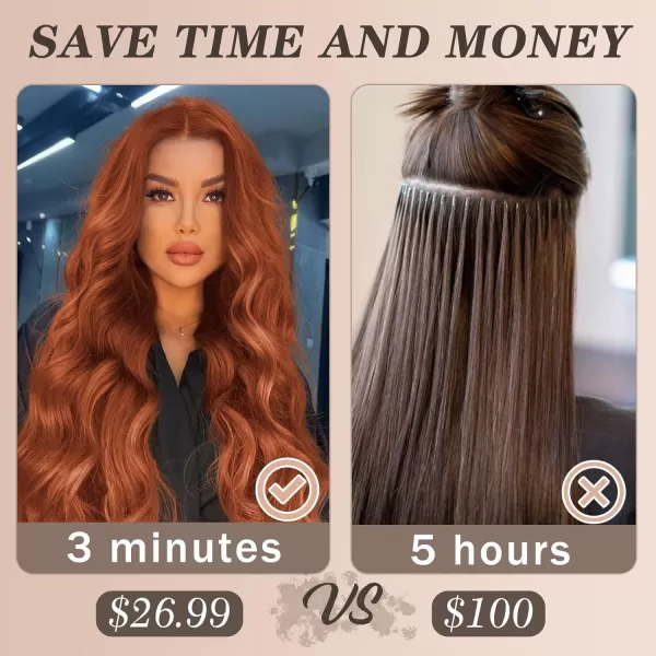 NAYOO Clip in Hair Extensions for Women 20 Inch Long Wavy Curly Dark Brown Hair Extension Full Head Synthetic Hair Extension Hairpieces