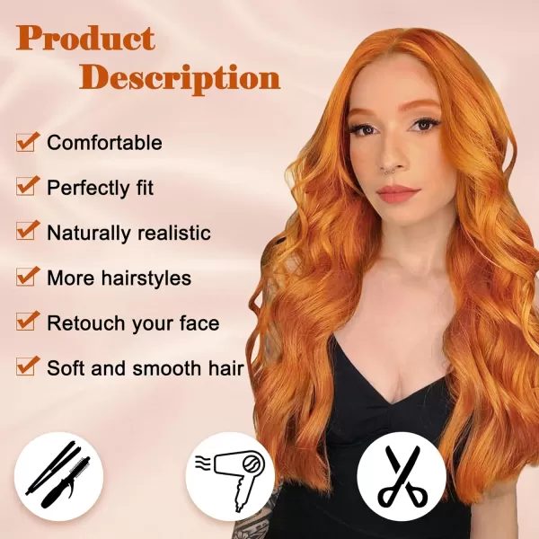 NAYOO Long Dark Brown Wavy Wig for Women 26 Inch Middle Part Curly Wavy Wig Natural Looking Synthetic Heat Resistant Fiber Wig for Daily Party Use 