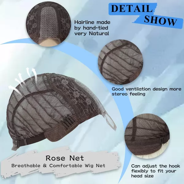 NAYOO Long Dark Brown Wavy Wig for Women Synthetic Curly Middle Part Wig Natural Looking Heat Resistant Fibre for Daily Party Use 26 Inch 