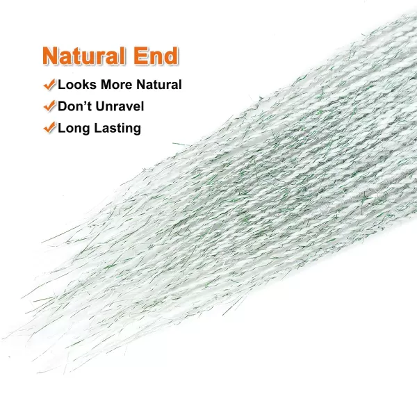 NAYOO Senegalese Twist Crochet Hair - 8 Packs 18 Inch Crochet Hair For Black Women, 35 Strands/Pack Small Twist Crochet Hair Hot Water Setting, Crochet Braids Hair with Natural End