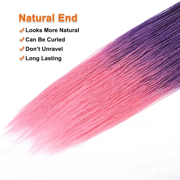 NAYOO Senegalese Twist Crochet Hair - 8 Packs 18 Inch Crochet Hair For Black Women, 35 Strands/Pack Small Twist Crochet Hair Hot Water Setting, Crochet Braids Hair with Natural End