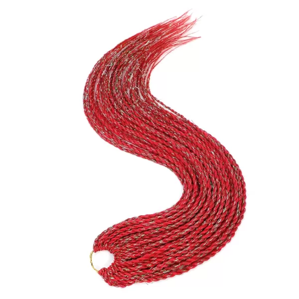 NAYOO Senegalese Twist Crochet Hair - 8 Packs 18 Inch Crochet Hair For Black Women, 35 Strands/Pack Small Twist Crochet Hair Hot Water Setting, Crochet Braids Hair with Natural End