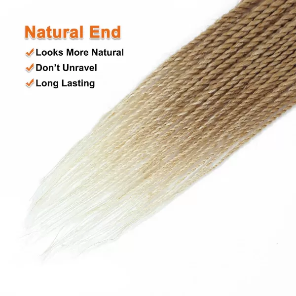 NAYOO Senegalese Twist Crochet Hair - 8 Packs 18 Inch Crochet Hair For Black Women, 35 Strands/Pack Small Twist Crochet Hair Hot Water Setting, Crochet Braids Hair with Natural End
