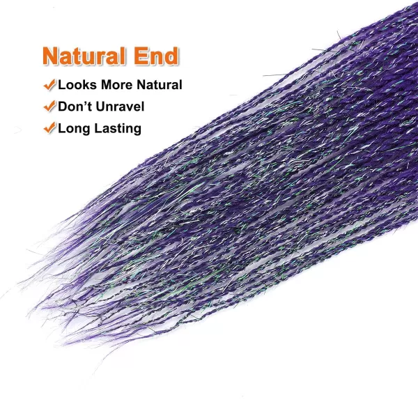 NAYOO Senegalese Twist Crochet Hair - 8 Packs 18 Inch Crochet Hair For Black Women, 35 Strands/Pack Small Twist Crochet Hair Hot Water Setting, Crochet Braids Hair with Natural End