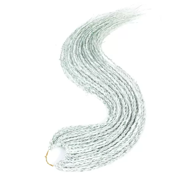 NAYOO Senegalese Twist Crochet Hair - 8 Packs 18 Inch Crochet Hair For Black Women, 35 Strands/Pack Small Twist Crochet Hair Hot Water Setting, Crochet Braids Hair with Natural End