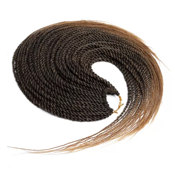NAYOO Senegalese Twist Crochet Hair - 8 Packs 18 Inch Crochet Hair For Black Women, 35 Strands/Pack Small Twist Crochet Hair Hot Water Setting, Crochet Braids Hair with Natural End