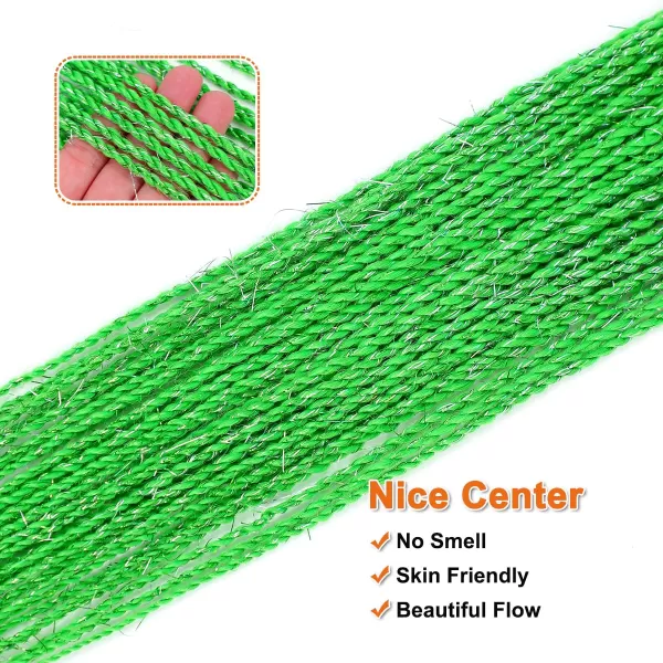 NAYOO Senegalese Twist Crochet Hair - 8 Packs 18 Inch Crochet Hair For Black Women, 35 Strands/Pack Small Twist Crochet Hair Hot Water Setting, Crochet Braids Hair with Natural End