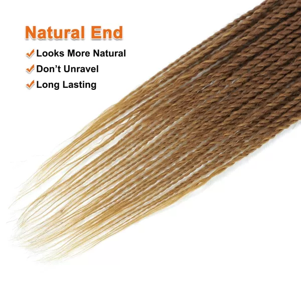 NAYOO Senegalese Twist Crochet Hair - 8 Packs 18 Inch Crochet Hair For Black Women, 35 Strands/Pack Small Twist Crochet Hair Hot Water Setting, Crochet Braids Hair with Natural End