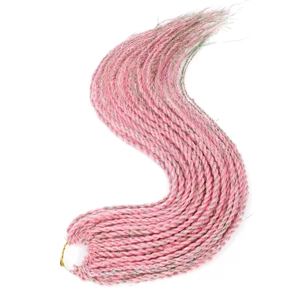NAYOO Senegalese Twist Crochet Hair - 8 Packs 18 Inch Crochet Hair For Black Women, 35 Strands/Pack Small Twist Crochet Hair Hot Water Setting, Crochet Braids Hair with Natural End