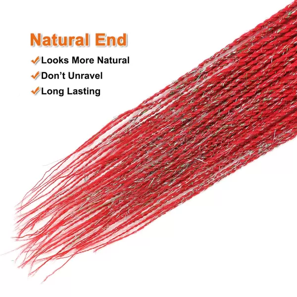 NAYOO Senegalese Twist Crochet Hair - 8 Packs 18 Inch Crochet Hair For Black Women, 35 Strands/Pack Small Twist Crochet Hair Hot Water Setting, Crochet Braids Hair with Natural End