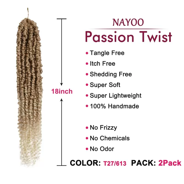 Passion Twist Hair - 8 Packs 12 Inch Passion Twist Crochet Hair For Women, Crochet Pretwisted Curly Hair Passion Twists Synthetic Braiding Hair Extensions 