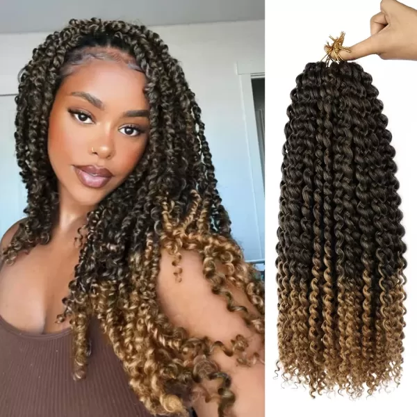 Passion Twist Hair - 8 Packs 12 Inch Passion Twist Crochet Hair For Women, Crochet Pretwisted Curly Hair Passion Twists Synthetic Braiding Hair Extensions 