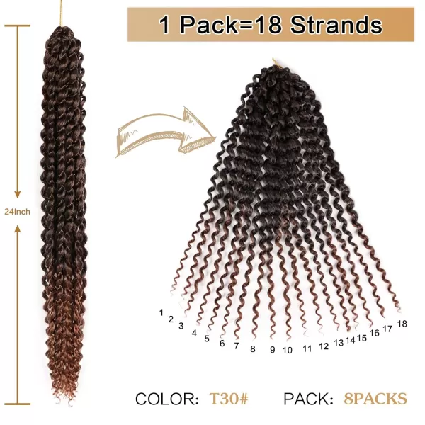 Passion Twist Hair - 8 Packs 12 Inch Passion Twist Crochet Hair For Women, Crochet Pretwisted Curly Hair Passion Twists Synthetic Braiding Hair Extensions 