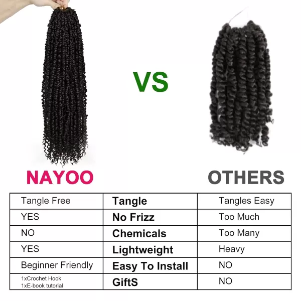 Passion Twist Hair - 8 Packs 12 Inch Passion Twist Crochet Hair For Women, Crochet Pretwisted Curly Hair Passion Twists Synthetic Braiding Hair Extensions 