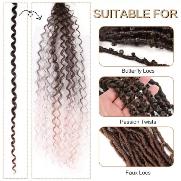 Passion Twist Hair - 8 Packs 12 Inch Passion Twist Crochet Hair For Women, Crochet Pretwisted Curly Hair Passion Twists Synthetic Braiding Hair Extensions 
