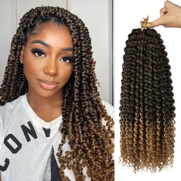 Passion Twist Hair - 8 Packs 12 Inch Passion Twist Crochet Hair For Women, Crochet Pretwisted Curly Hair Passion Twists Synthetic Braiding Hair Extensions 