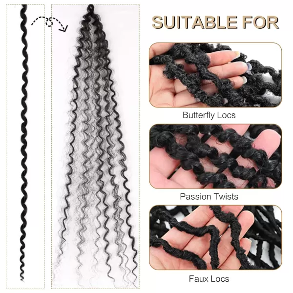 Passion Twist Hair - 8 Packs 12 Inch Passion Twist Crochet Hair For Women, Crochet Pretwisted Curly Hair Passion Twists Synthetic Braiding Hair Extensions 