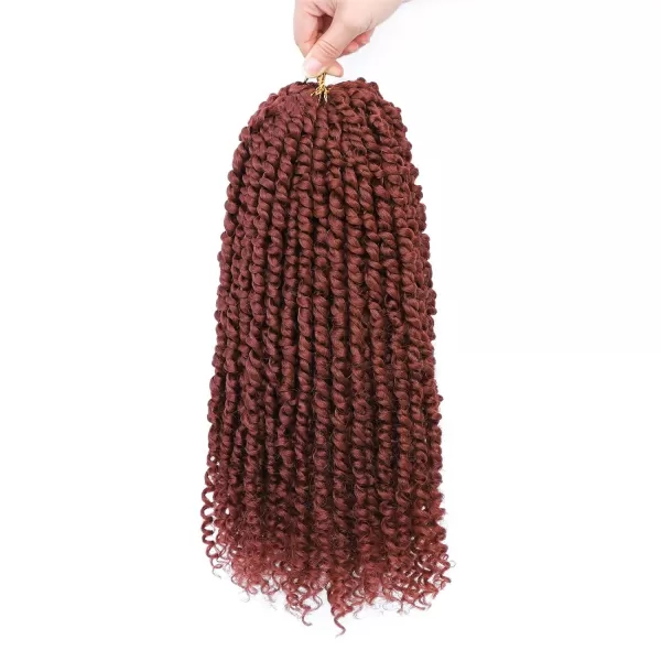 Passion Twist Hair - 8 Packs 14 Inch Pretwisted Passion Twist Crochet Hair For Women, Pre-Looped Passion Twists Braiding Synthetic Hair Extensions , T350)