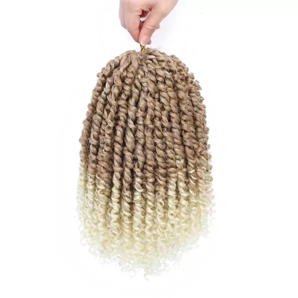 Passion Twist Hair - 8 Packs 14 Inch Pretwisted Passion Twist Crochet Hair For Women, Pre-Looped Passion Twists Braiding Synthetic Hair Extensions , T350)