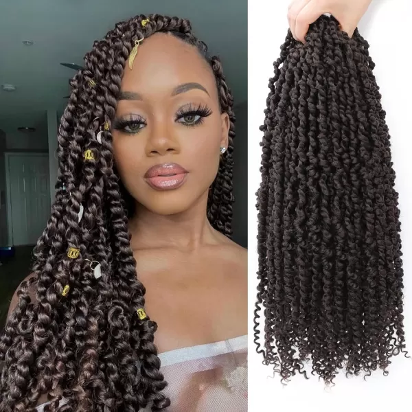 Passion Twist Hair - 8 Packs 14 Inch Pretwisted Passion Twist Crochet Hair For Women, Pre-Looped Passion Twists Braiding Synthetic Hair Extensions , T350)
