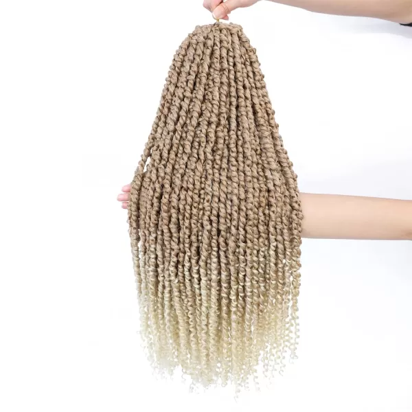 Passion Twist Hair - 8 Packs 14 Inch Pretwisted Passion Twist Crochet Hair For Women, Pre-Looped Passion Twists Braiding Synthetic Hair Extensions , T350)