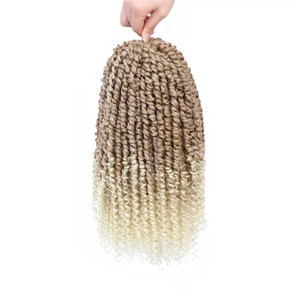 Passion Twist Hair - 8 Packs 14 Inch Pretwisted Passion Twist Crochet Hair For Women, Pre-Looped Passion Twists Braiding Synthetic Hair Extensions , T350)