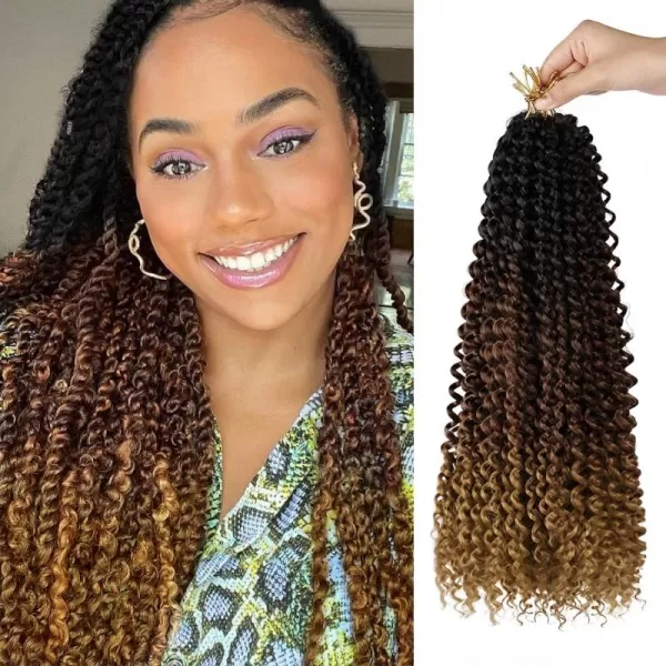 Passion Twist Hair - 8 Packs 12 Inch Passion Twist Crochet Hair For Women, Crochet Pretwisted Curly Hair Passion Twists Synthetic Braiding Hair Extensions 