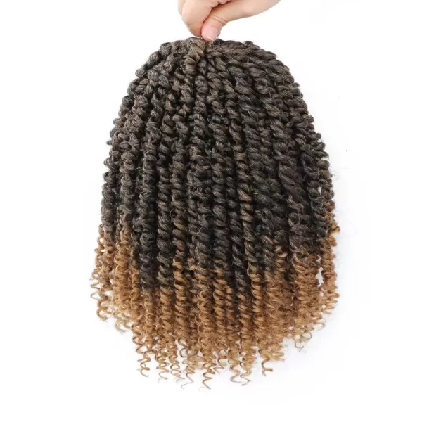 Passion Twist Hair - 8 Packs 14 Inch Pretwisted Passion Twist Crochet Hair For Women, Pre-Looped Passion Twists Braiding Synthetic Hair Extensions , T350)